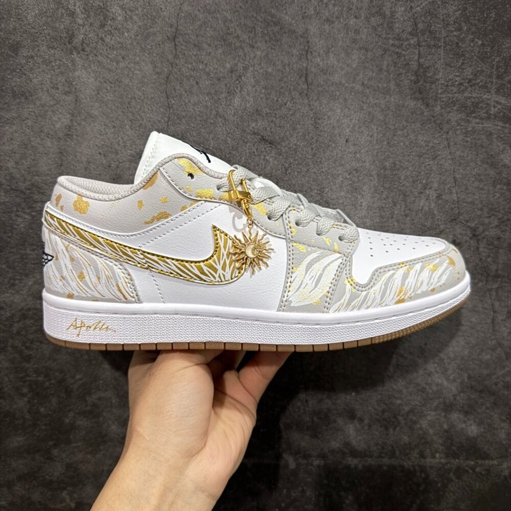 Air Jordan 1 Low custom colorway "Apollo" (inspired by the Greek god Apollo) ath